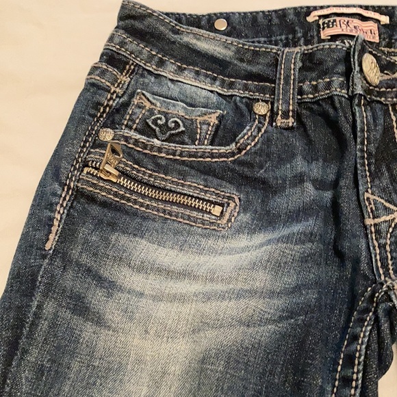 Express Skinny Ankle Jeans Zipper Bottoms - Picture 3 of 9